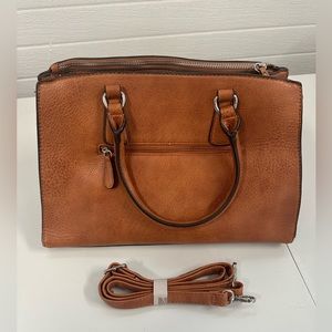 Brown Faux Leather Purse